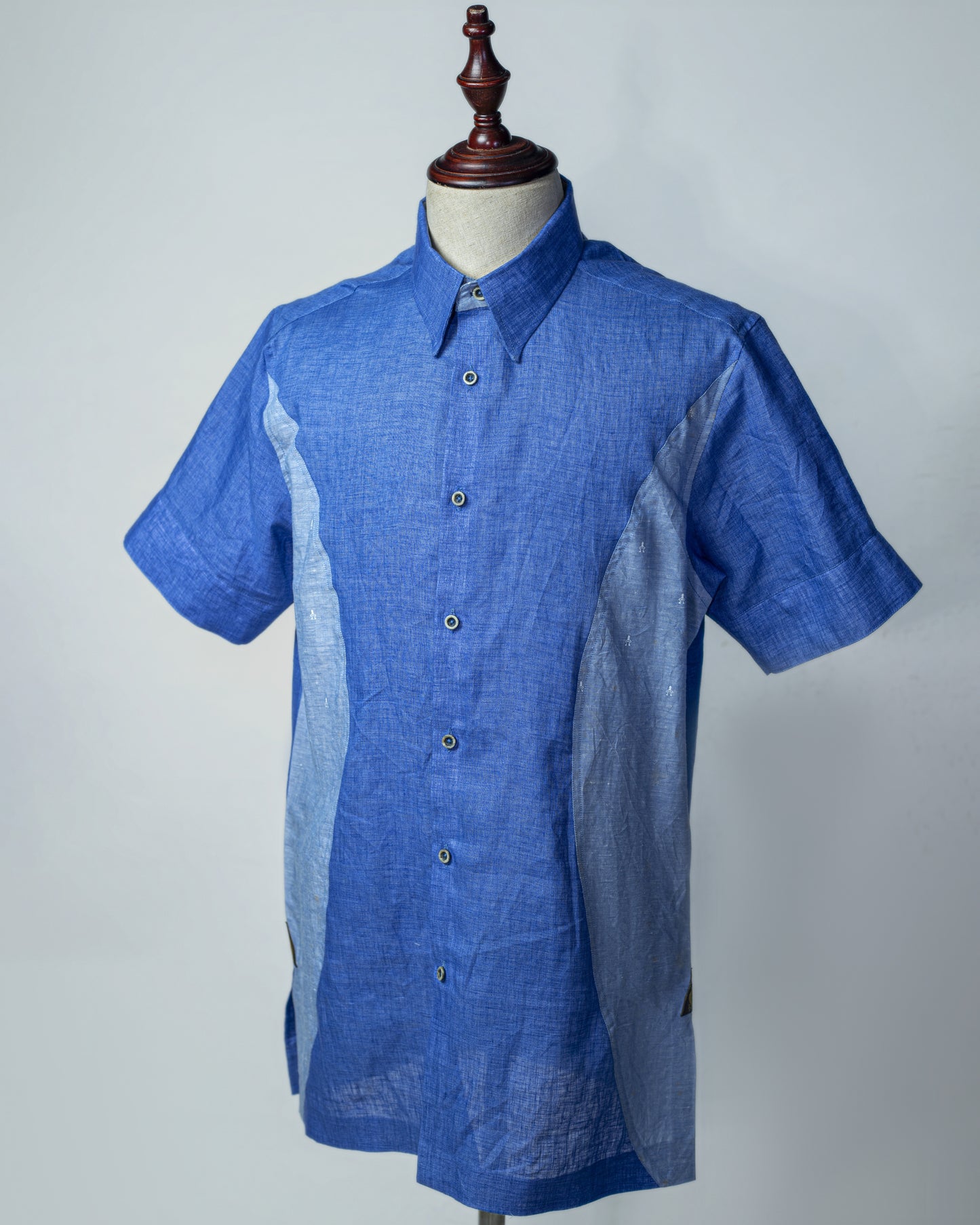 DOU-COLOUR COLLAR SHIRT