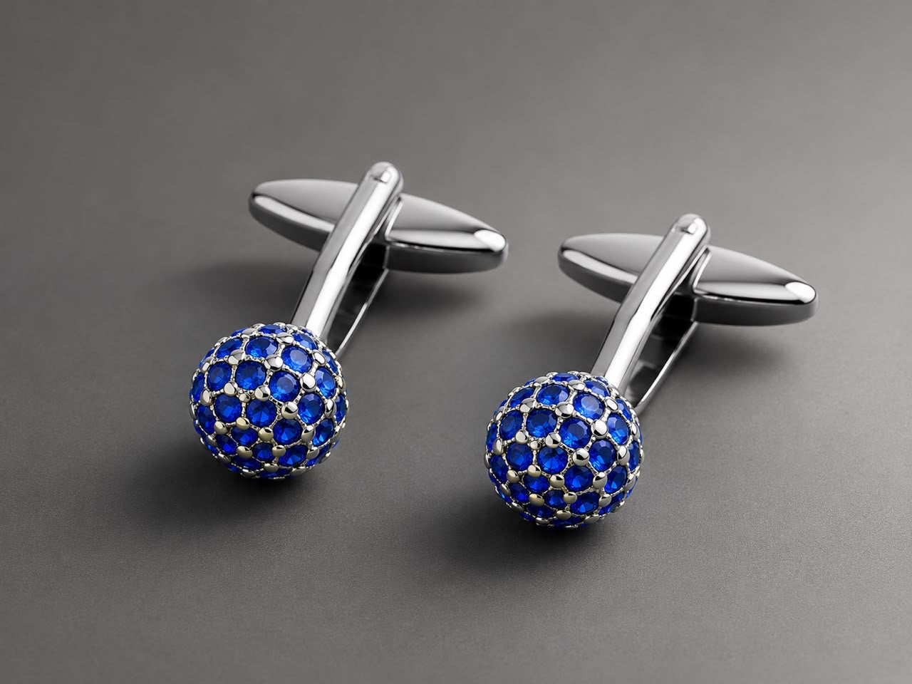 BLUE PAVE CUFFLINKS