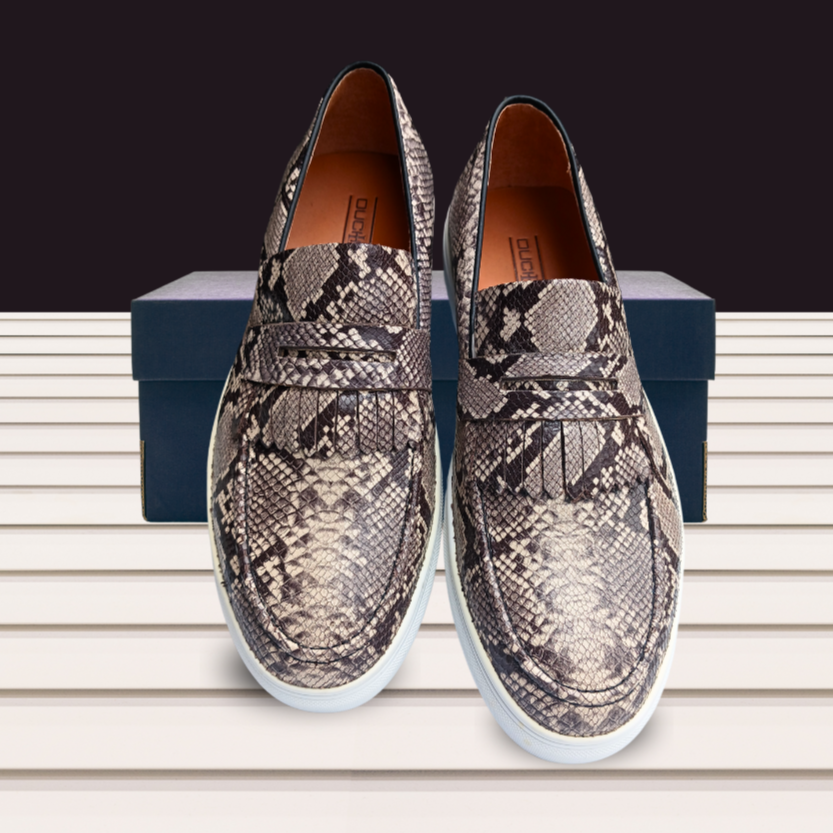 SNAKE PRINTS TASSELS LOAFERS