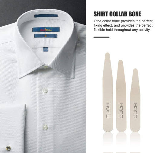 4-piece Metal Collar Bone for Men's Dress Shirt