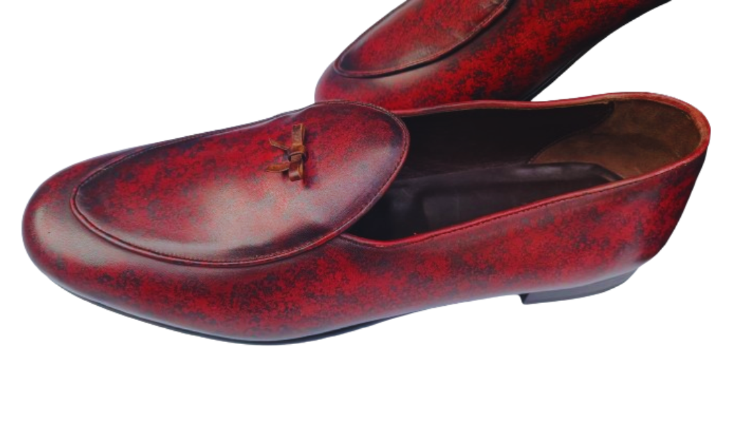 OXBLOOD TOKE BOW TIE LOAFER RED