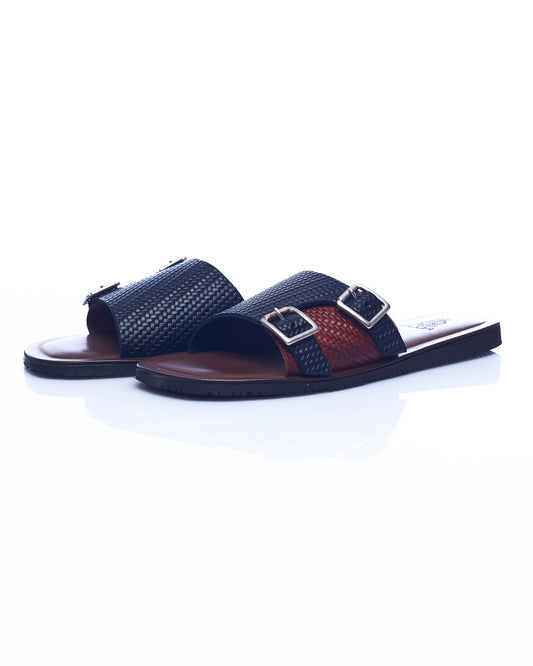 BUCKLE PALM SLIPPERS